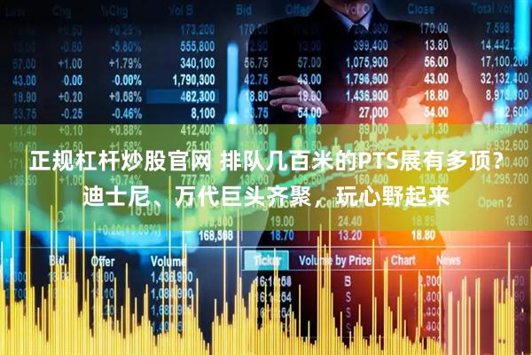 正规杠杆炒股官网 排队几百米的PTS展有多顶？迪士尼、万代巨头齐聚，玩心野起来